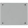 vidaXL Wall-mounted Magnetic Board White 60x50 cm Tempered Glass