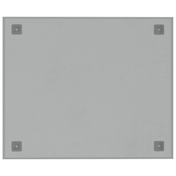 vidaXL Wall-mounted Magnetic Board White 60x50 cm Tempered Glass