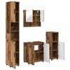 vidaXL Bathroom Furniture Set 4 pcs Old Wood 61 x 35 x 64 cm