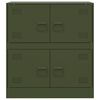 vidaXL Sideboard Olive Green 67x39x73 cm Steel