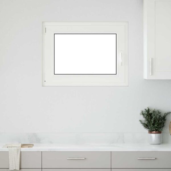 vidaXL Basement Window "RISOR" 80x50 cm Tilt&Turn DIN Left Anthracite