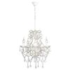 vidaXL Chandelier | Crystal, chrome | Glass crystal beads, metal | Medium