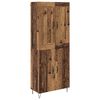 vidaXL Highboard Old Wood 69.5 x 34 x 180 cm Engineered Wood