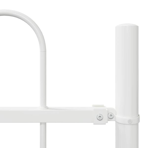 vidaXL Garden Fence White 3.4 x 1.2 m Powder-coated steel