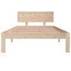vidaXL Bed Frame without Mattress Solid Wood Pine 100x200cm