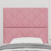 vidaXL LED Headboard with Headboard Pink 100 cm Faux Leather