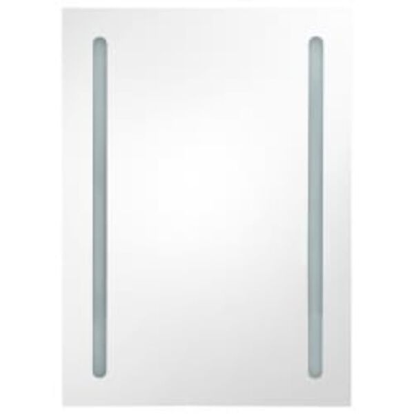 vidaXL LED Bathroom Mirror Cabinet 50x13x70 cm