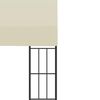 vidaXL Wall-mounted Gazebo 3x6 m Cream Fabric