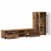 vidaXL TV Cabinet Set with Drawer FLORIN Old Wood Engineered Wood