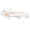 vidaXL Pallet Bed without Mattress White 100x200 cm Solid Wood