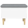vidaXL Storage Bench White 62x42x46 cm Engineered Wood