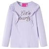 vidaXL Kids' T-shirt with Long Sleeves Light Lilac 104