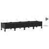vidaXL Garden Planter with Irrigation&Wheels 4 pcs Black PP
