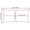 vidaXL Sun Shade Sail Sand 5x3 m 100% Polyester Oxford
