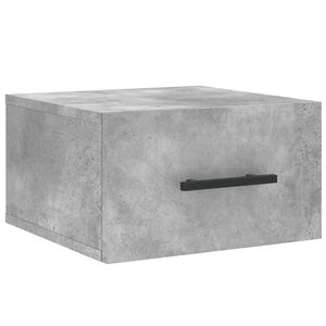 vidaXL Wall-mounted Bedside Cabinet Concrete Grey 35x35x20 cm