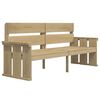 vidaXL 3 Piece Garden Dining Set Impregnated Solid Wood Pine