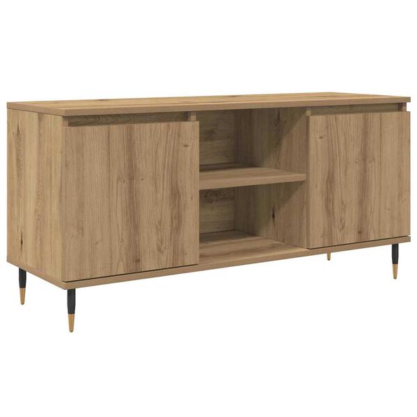 vidaXL TV Cabinet Artisan Oak 104 x 35 x 50 cm Engineered Wood