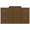 vidaXL Monitor Stand Honey Brown 100x27x15 cm Solid Wood Pine