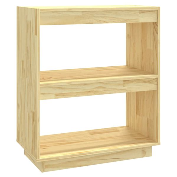 vidaXL Book Cabinet 60x35x71 cm Solid Pinewood