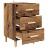 vidaXL Bedside Cabinet Old Wood 40 x 40 x 66 cm Engineered Wood