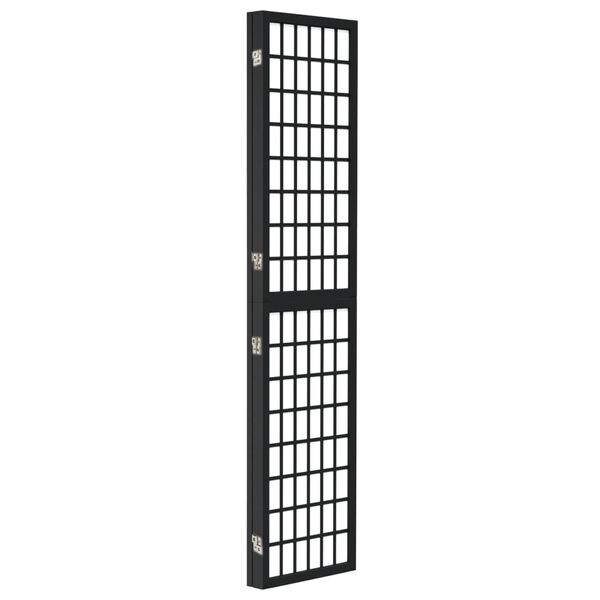 vidaXL Folding 3-Panel Room Divider Japanese Style 120x170 cm Black