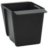 vidaXL Flower Boxes for Euro Pallets 24 pcs Black 13.5 x 9 x 9.5 cm