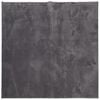 vidaXL Rug HUARTE Short Pile Soft and Washable Anthracite 120x120 cm
