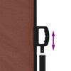 vidaXL Retractable Side Awning Brown 200x300 cm