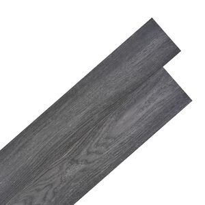 vidaXL Self-adhesive PVC Flooring Planks 5.21 m&sup2; 2 mm Black and White