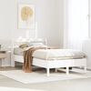 vidaXL Bed Frame without Mattress White 90x190 cm Single Solid Wood Pine