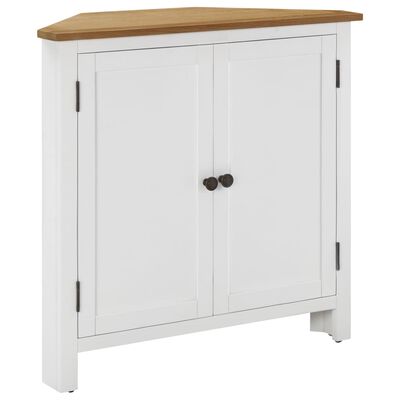 vidaXL Corner Cabinet 80x33.5x78 cm Solid Oak Wood