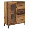 vidaXL Highboard Old Wood 69.5 x 34 x 180 cm Engineered Wood