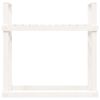 vidaXL Firewood Rack White 110x35x108.5 cm Solid Wood Pine