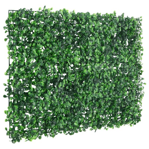  vidaXL Artificial Shrub Leaf Fence 24 pcs Green 40x60 cm