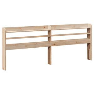 vidaXL Headboard with Shelves 200 cm Solid Wood Pine