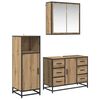 vidaXL Bathroom Furniture Set 3 pcs Artisan Oak Engineered Wood