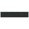 vidaXL Fence Panel 5 pcs 880 x 186.5 cm WPC and Aluminium Black
