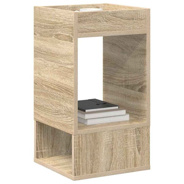 vidaXL End Table Sonoma Oak 30 x 30 x 56 cm Engineered Wood