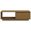vidaXL Coffee Table Honey Brown 110x50x33.5 cm Solid Pinewood