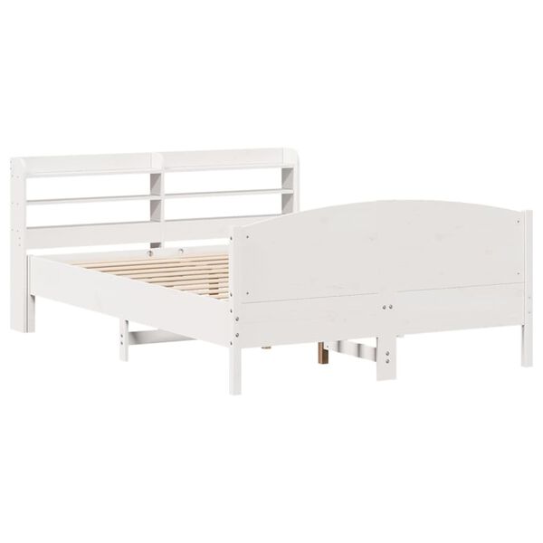 vidaXL Bed Frame without Mattress White 160x200 cm Solid Wood Pine