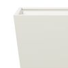 vidaXL Garden Planter White 30x30x30 cm Steel