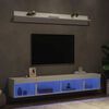 vidaXL 5 Piece TV Wall Units with LED White Engineered Wood