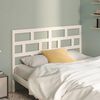 vidaXL Bed Headboard White 156x4x100 cm Solid Wood Pine
