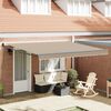 vidaXL Retractable Awning Beige 400 x 300 cm Polyester and Aluminium