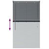 vidaXL Venetian Blinds Manual Dark Grey 130 x 70 cm Aluminium
