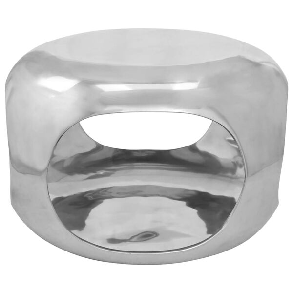 vidaXL Coffee Table Aluminium 50x50x30 cm Silver