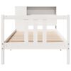 vidaXL Bookcase Bed without Mattress White 90x200cm Solid Wood Pine