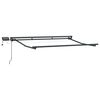 vidaXL Manual Awning Frame with LEDs Anthracite 3.5 x 2.5 m Aluminium