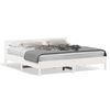 vidaXL Bed Frame without Mattress White 180x200 cm Super King Solid Wood Pine