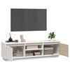 vidaXL TV Cabinet White 140x35x40 cm Solid Wood Pine